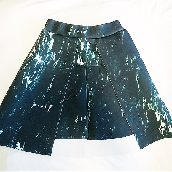 Rocket x Lunch Marble Neoprene A line Mini Skirt - Picture 5 of 6
